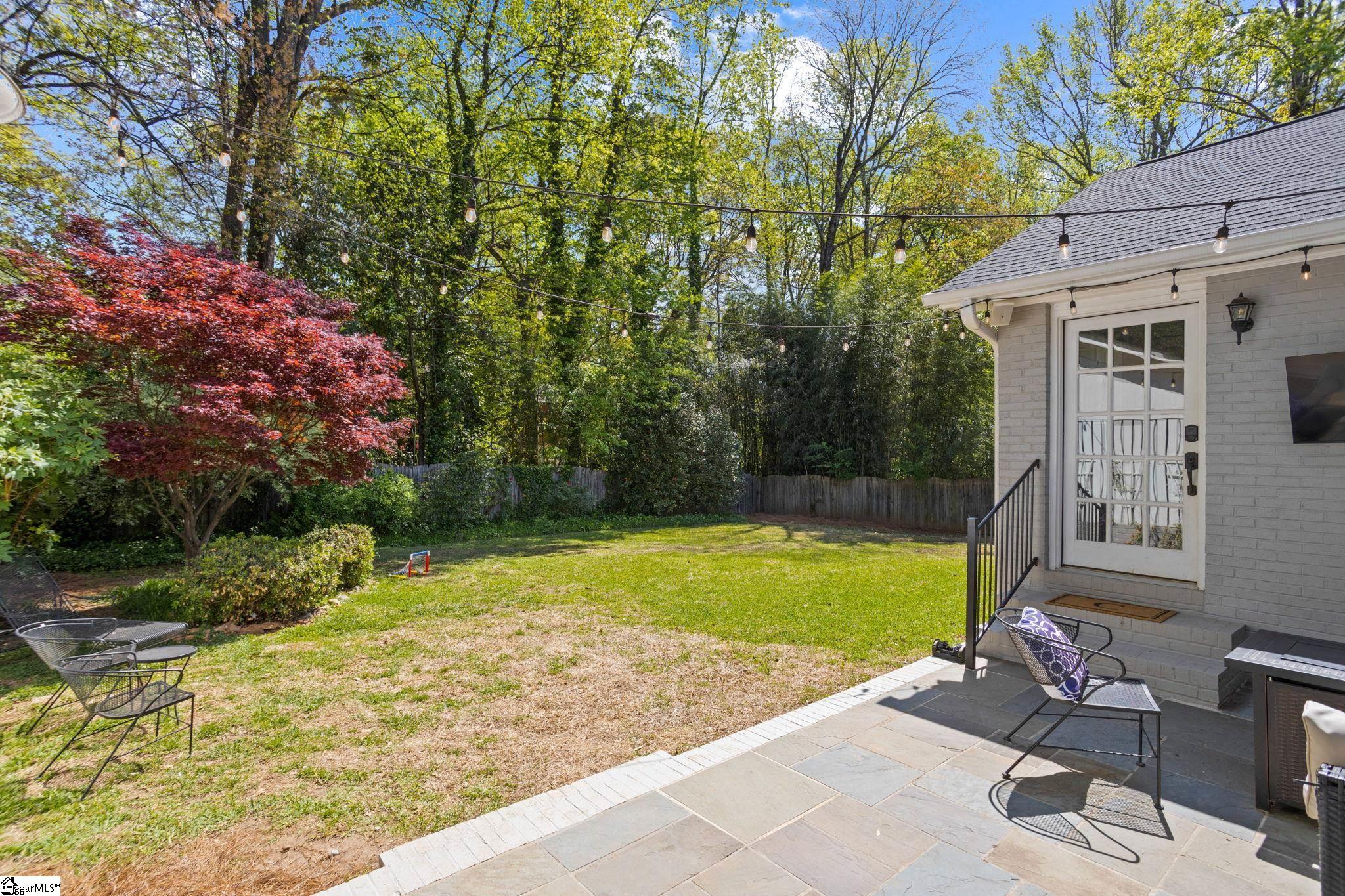 117 Windfield Road Greenville, SC 29607 - Photo 5 of 36 Flat Backyard. Door to Mud Room.