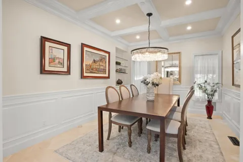 wooden floor and chair in a room