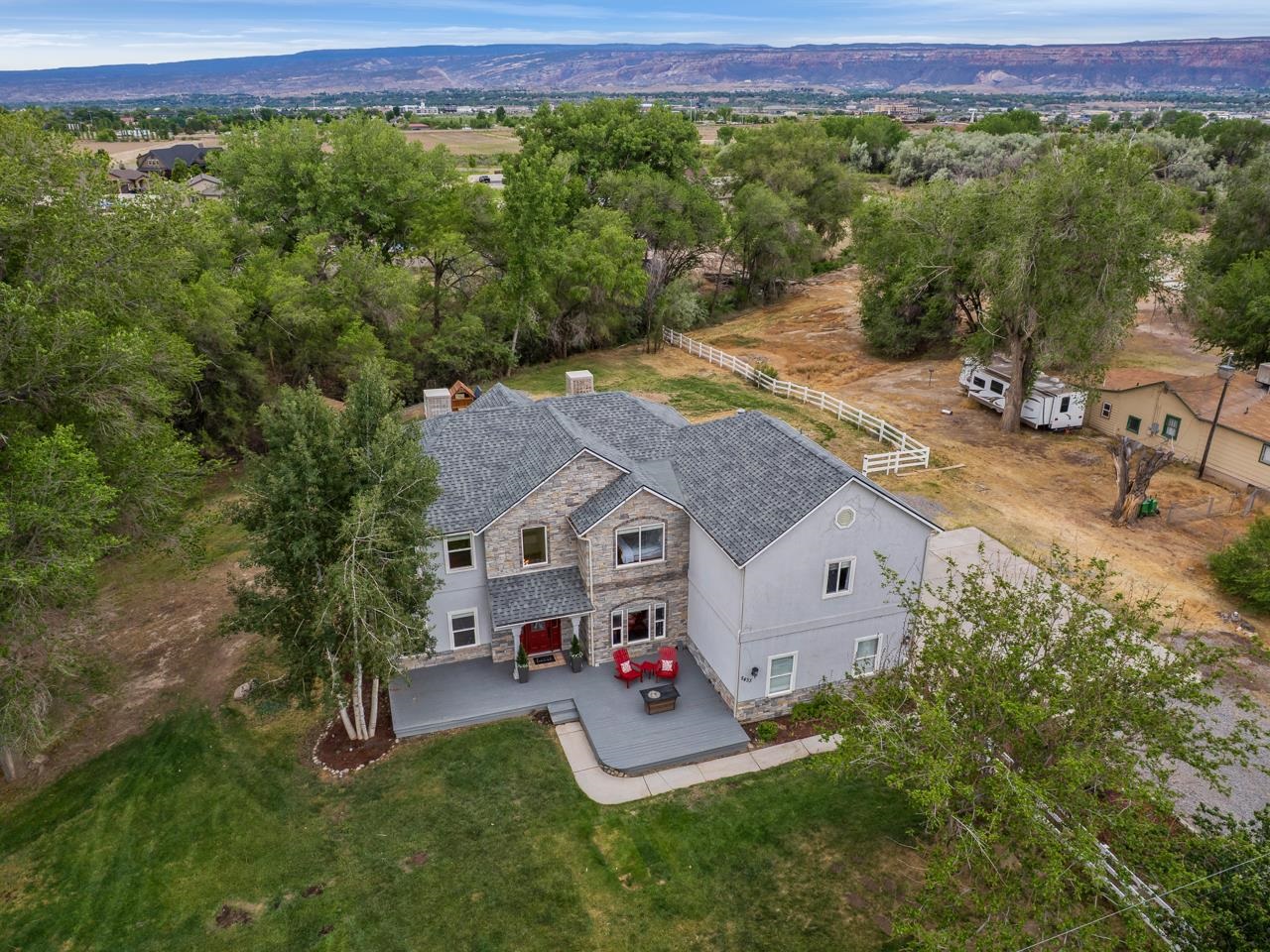 2433 H Road Grand Junction, CO 81505 - Photo 40 of 42 an aerial view of a house with a yard