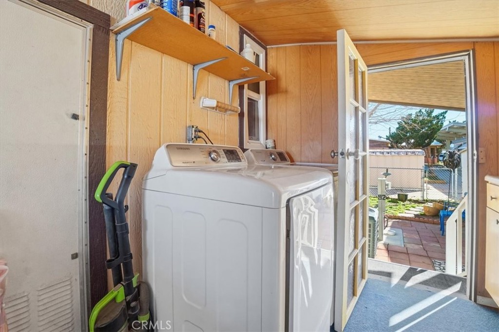 23456 Ottawa Road, Unit 92 Apple Valley, CA 92308 - Photo 29 of 38 Large Laundry Room/Pantry/Storage and Xtra Refrigerator area.
