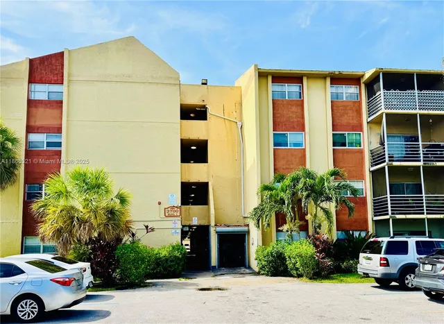a car parked in front of a building
