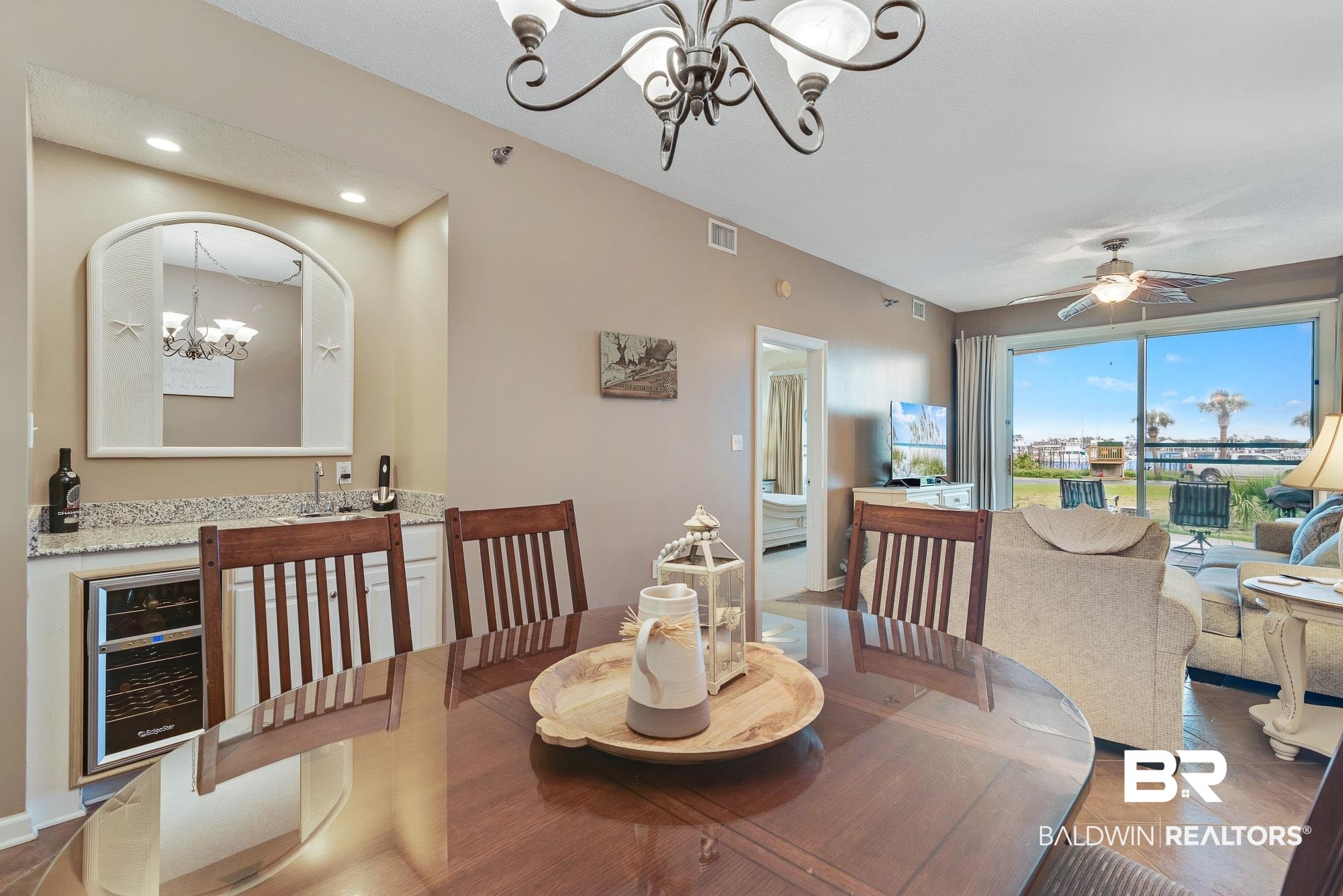 27282 Canal Road, Unit 105 Orange Beach, AL 36561 - Photo 4 of 43 Dining Room with Wine Coo