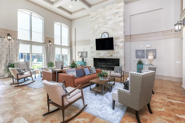 a view of a dining area with furniture