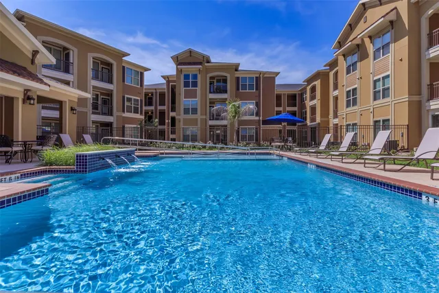 a front view of building with outdoor seating