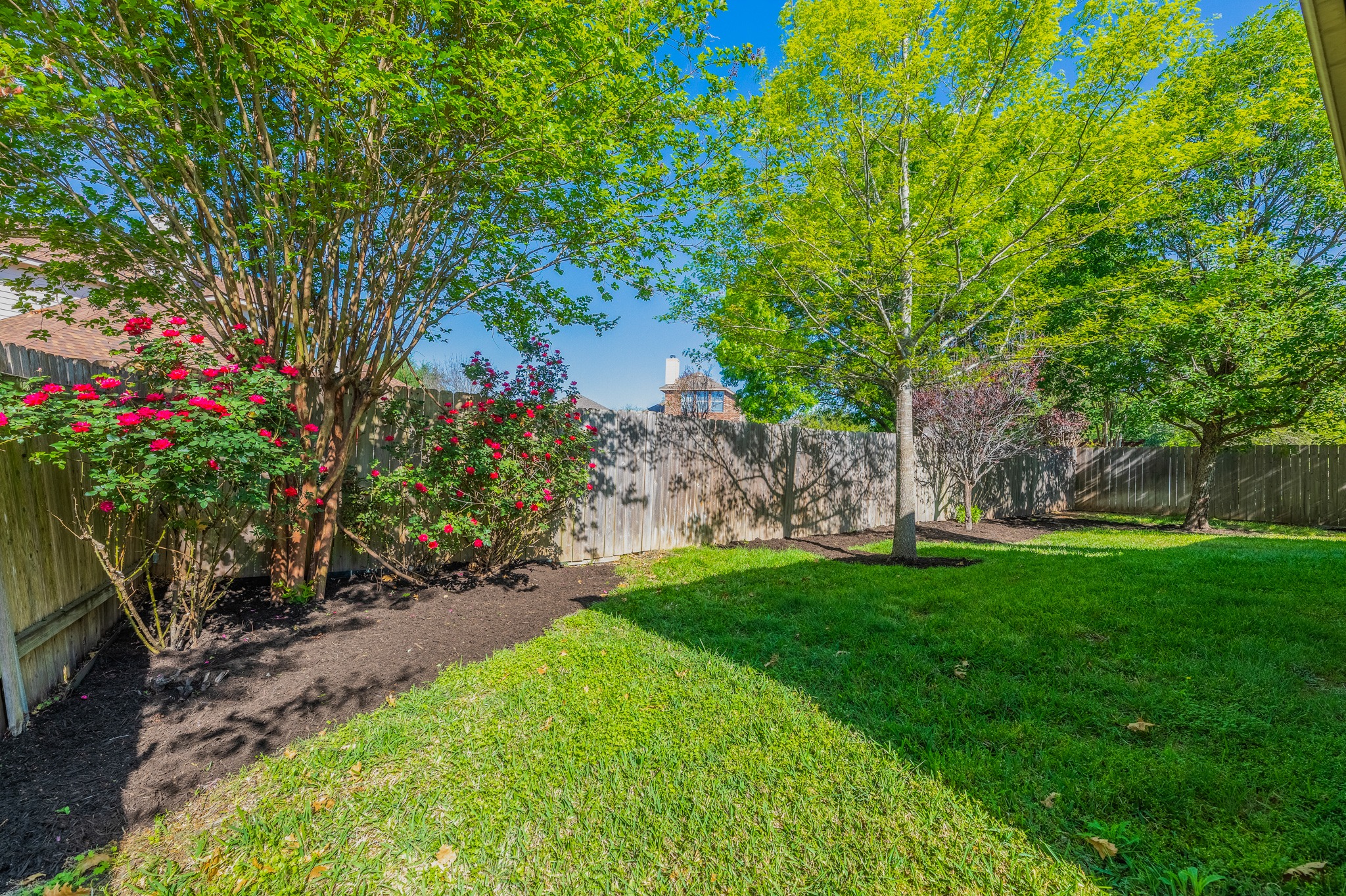 20804 Windmill Ridge Street Pflugerville, TX 78660 - Photo 36 of 40 Gorgeous mature landscaping lines the fence along with a myriad of vibrant shade trees.