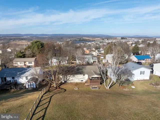a view of a house with a snow on the wall