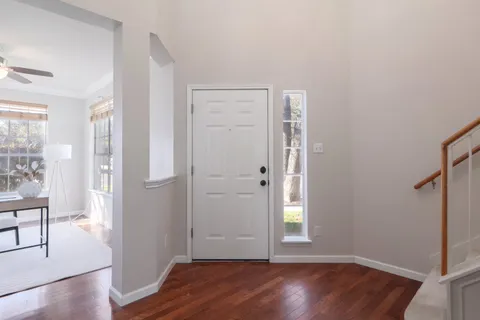 wooden floor in an empty room