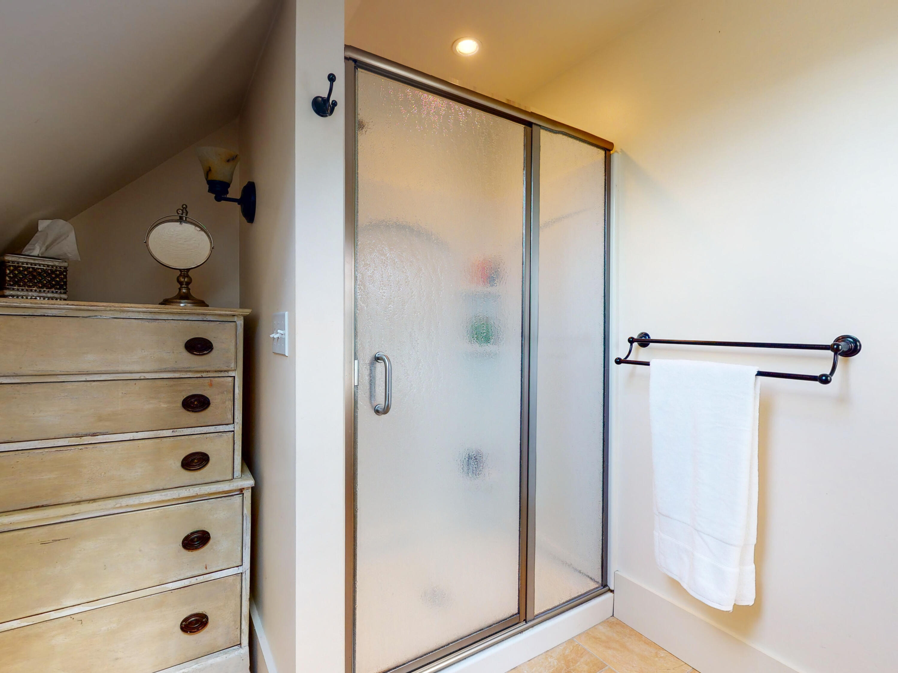 280 Chatham Road Harwich, MA 02645 - Photo 23 of 45 a bathroom with a glass shower door