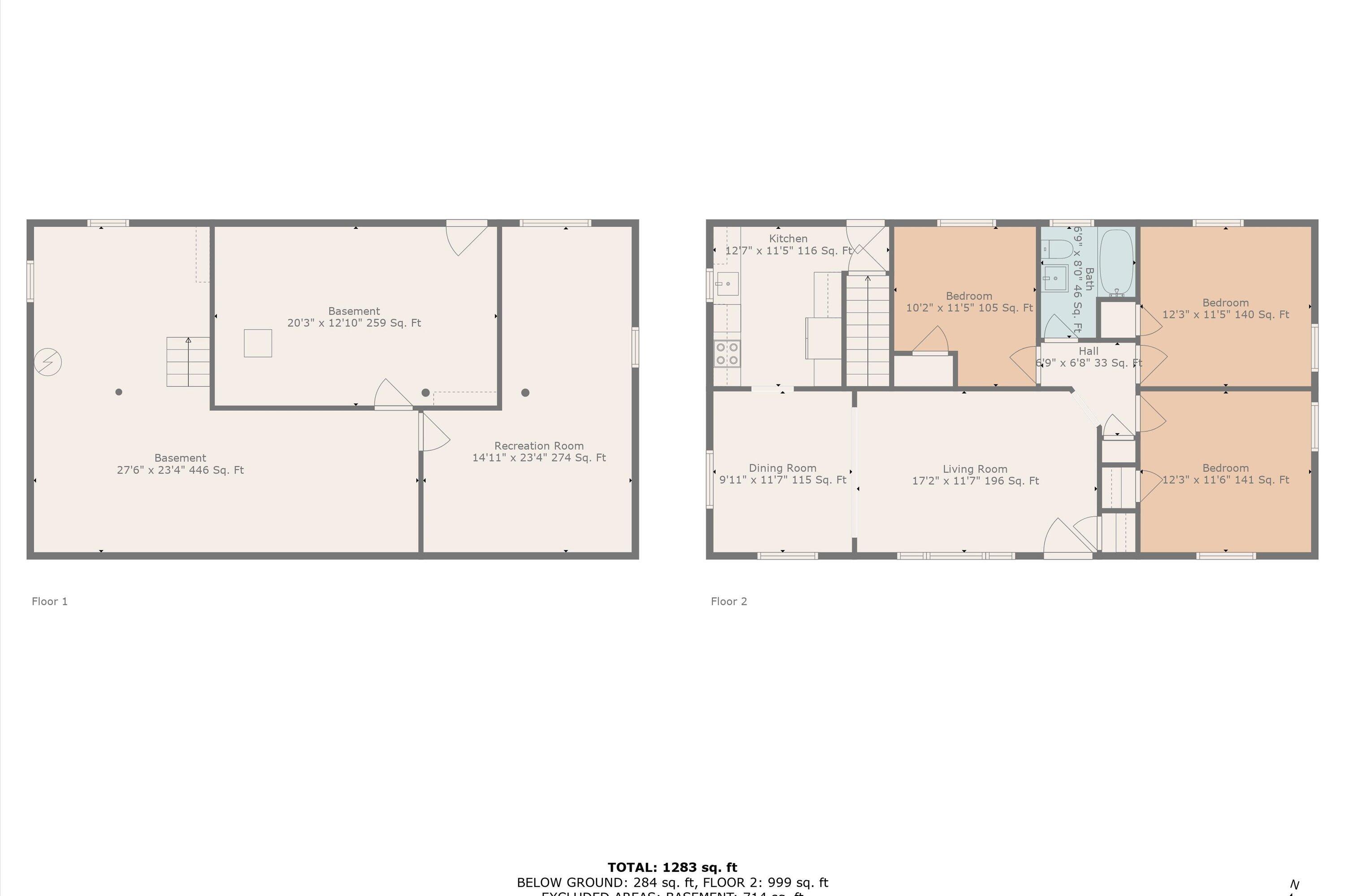 402 Fugate Road Northeast Roanoke, VA 24012 - Photo 28 of 28 28-Floor Plan