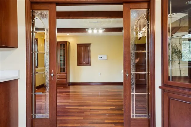 a view of an entryway door