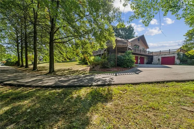 a view of an outdoor space and a yard