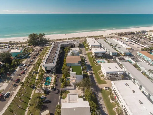 an aerial view of a city