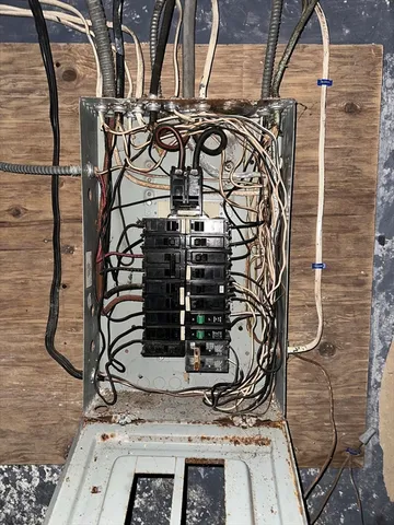 a view of water heater room