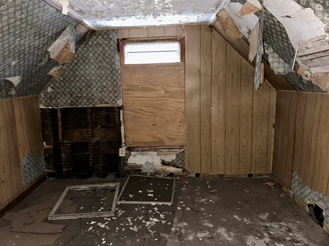 a room with fireplace