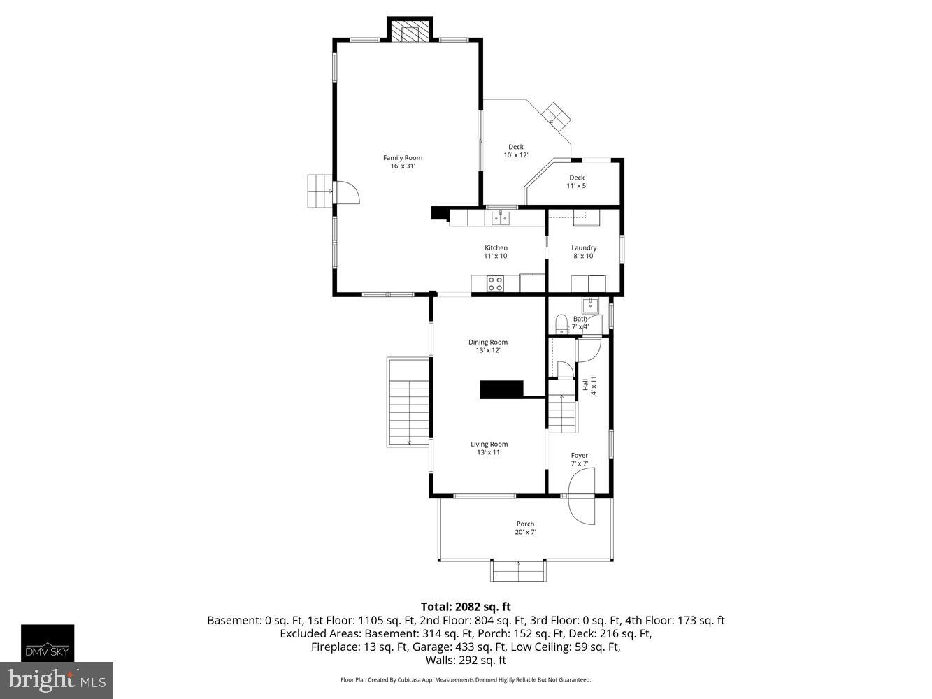 341 East G Street Purcellville, VA 20132 - Photo 67 of 68 Main Level Floor Plan