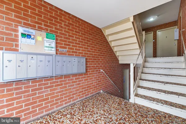 a view of a wooden door
