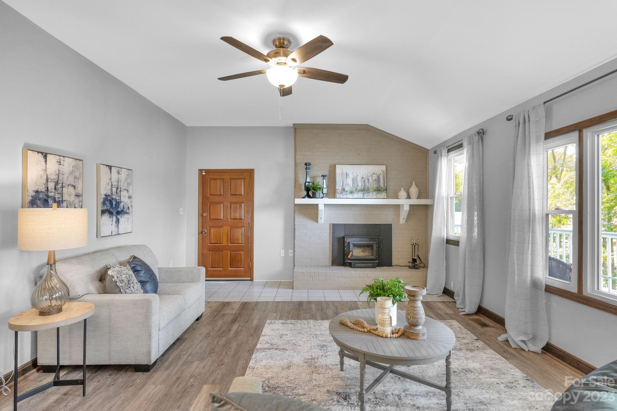 2075 Rolling Hills Road Ridgeway, SC 29130 - Photo 6 of 40 a living room with furniture and a fireplace