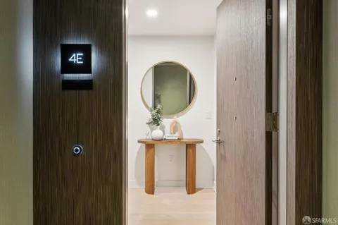 a picture of bathroom with a mirror