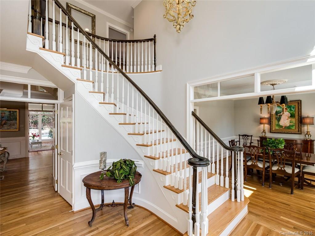 4822 Nora's Path Road Charlotte, NC 28226 - Photo 3 of 24 a view of entryway and hall with wooden floor