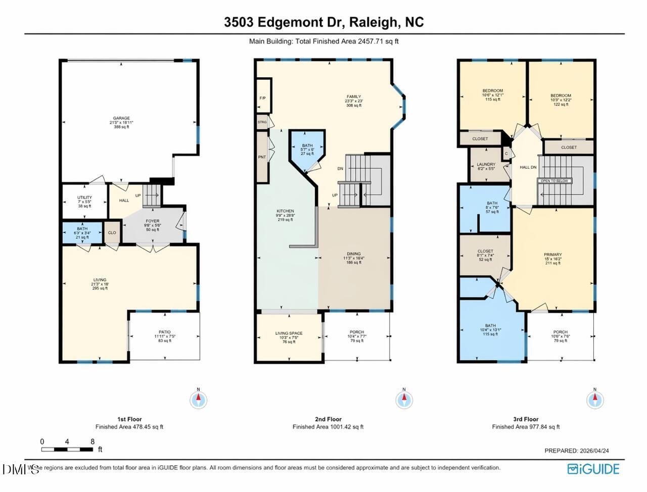 3503 Edgemont Drive Raleigh, NC 27612 - Photo 38 of 38 floor plan