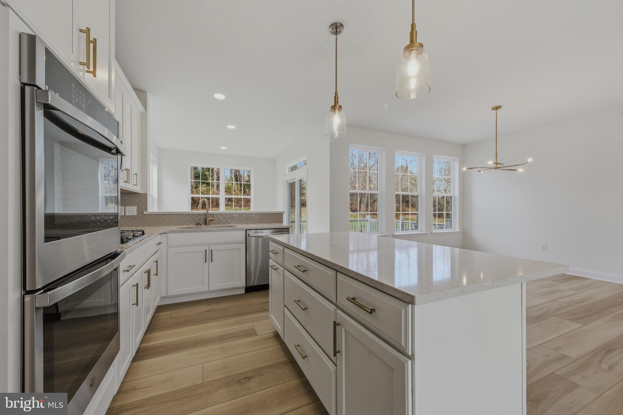 253 Grove View Drive Hockessin, DE 19707 - Photo 7 of 25 a kitchen with counter top space a sink stainless steel appliances and cabinets