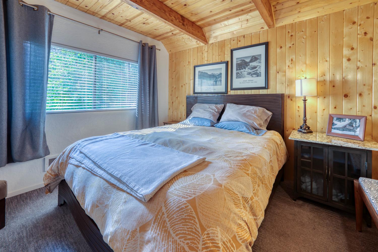 38848 Ridge Road Shaver Lake, CA 93664 - Photo 38 of 81 a bedroom with a bed and a window