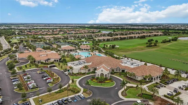 a view of a city from a lake view