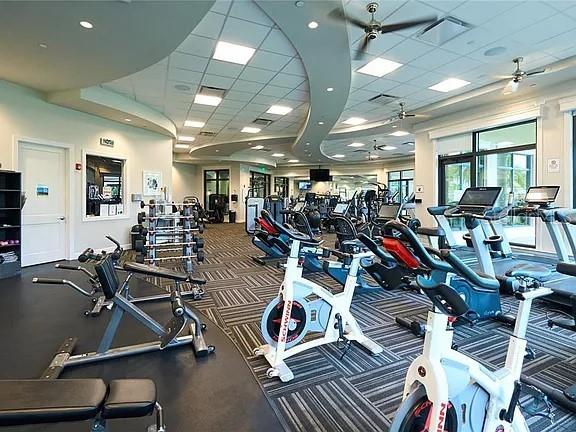 5931 Brandon Run Bradenton, FL 34211 - Photo 39 of 42 a view of a room with gym equipment