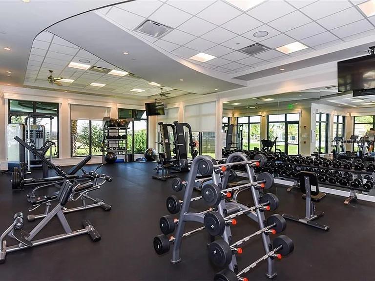 5931 Brandon Run Bradenton, FL 34211 - Photo 40 of 42 a view of a room with gym equipment