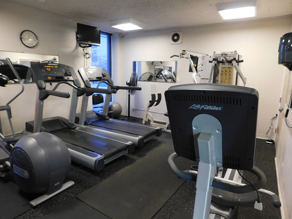5701 North Sheridan Road, Unit 12L Chicago, IL 60660 - Photo 35 of 42 a room with gym equipment and a mirror