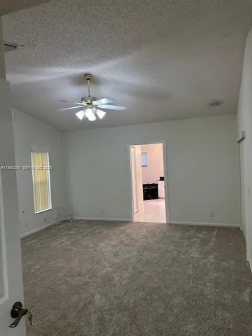 view of a room with a mirror