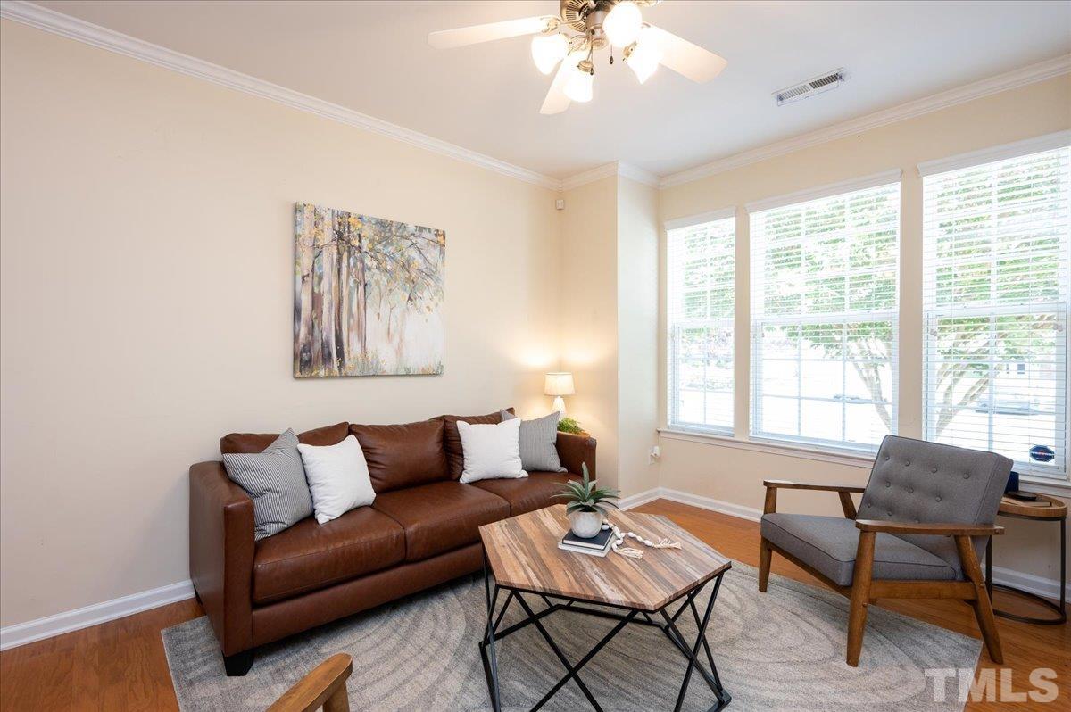 160 Grey Elm Trail Durham, NC 27713 - Photo 7 of 25 a living room with furniture and a large window