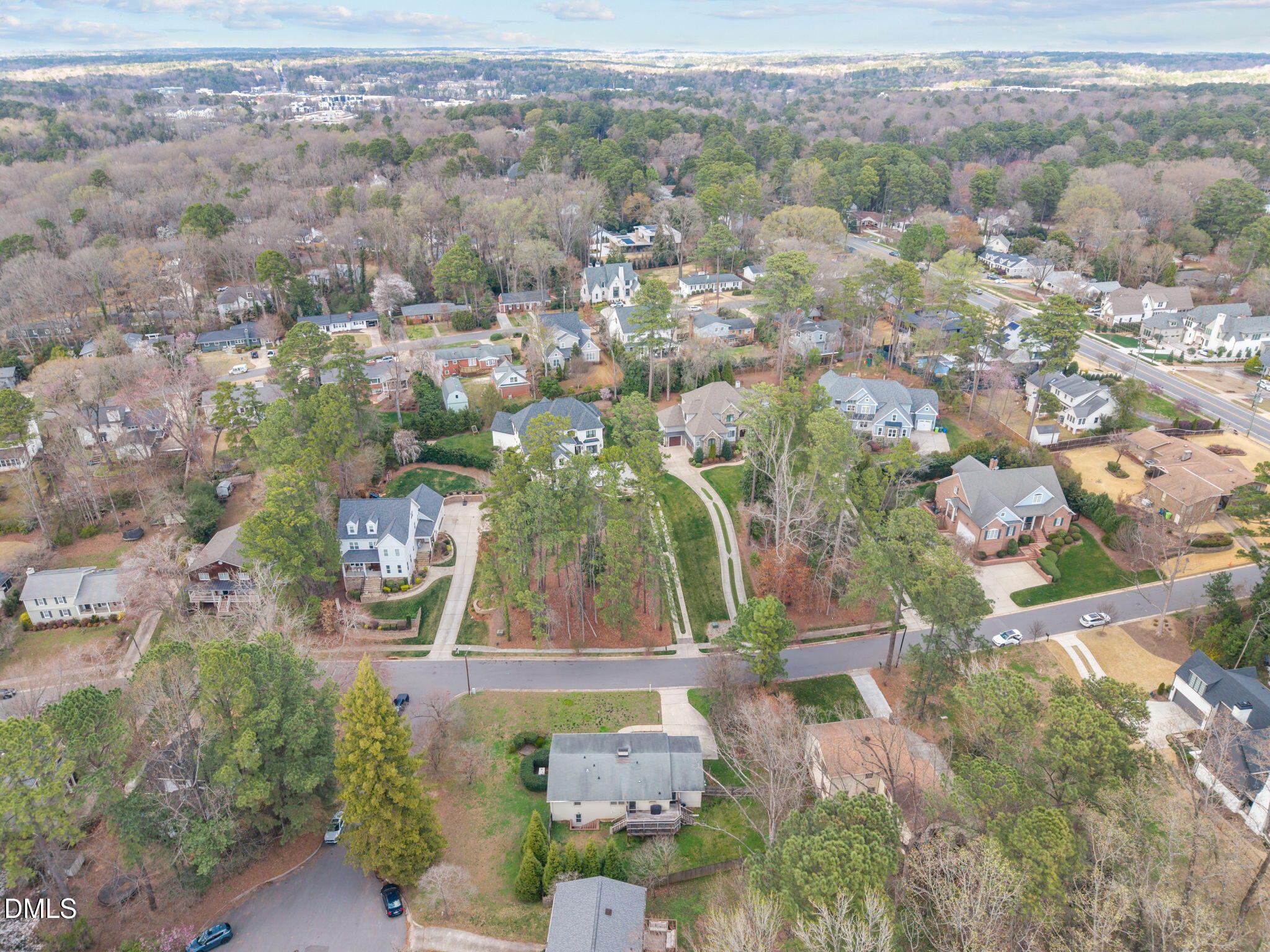 3213 Cobblestone Court Raleigh, NC 27607 - Photo 38 of 42 Aerial view