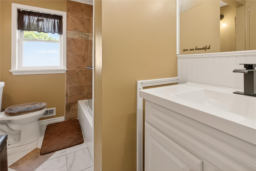 2 Bryn Mawr Road Gates, NY 14624 - Photo 26 of 33 Updated full-bathroom (upstairs) with shower/tub c