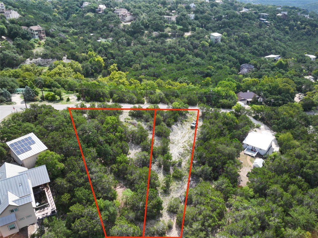0 Geronimo Trail Austin, TX 78734 - Photo 1 of 8 an aerial view of residential house with outdoor space and trees all around