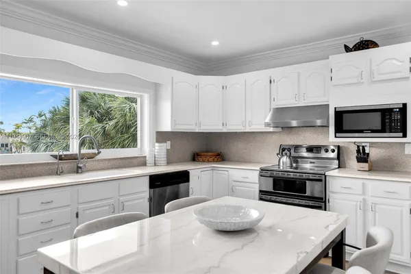 an aerial view of residential building with outdoor space