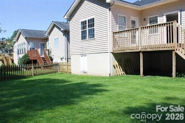 1304 Overhill Road Salisbury, NC 28144 - Photo 21 of 24 a view of a house with a yard and deck