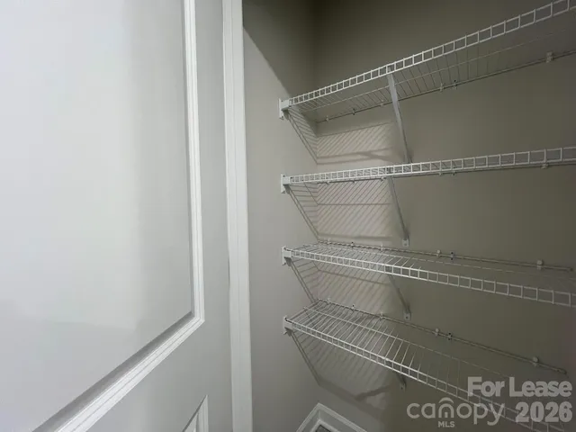 a close view of closet