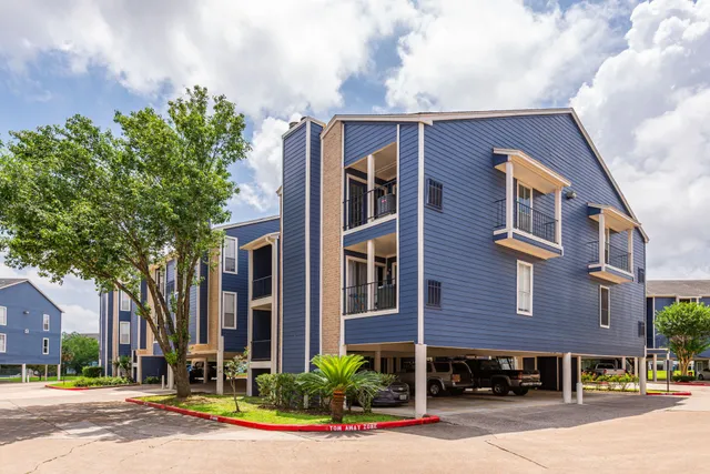 a view of a building with a street