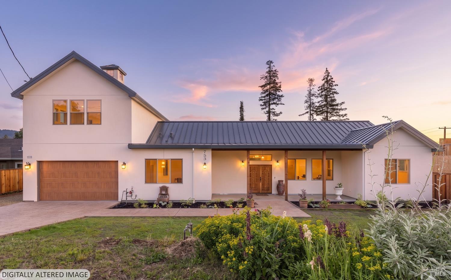 753 Sunnyside Road St. Helena, CA 94574 - Photo 3 of 55 a view of a house with backyard and garden