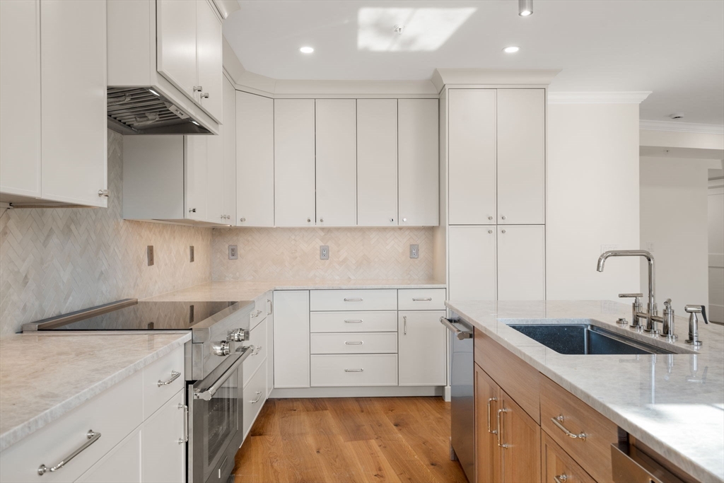 34 Vinton Street, Unit 3 Boston, MA 02127 - Photo 10 of 29 a kitchen with stainless steel appliances granite countertop a sink a stove and a refrigerator