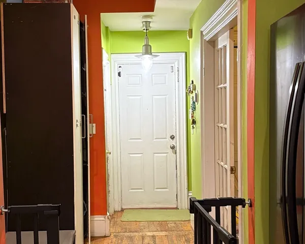 a front view of a house