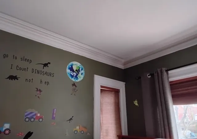 a view of a building with trees in front of house