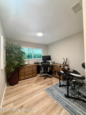 a outdoor space with patio fireplace and furniture