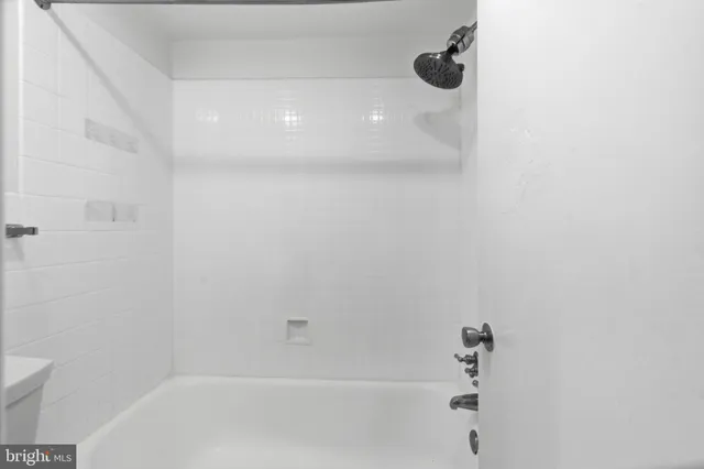 a close up of a bathtub