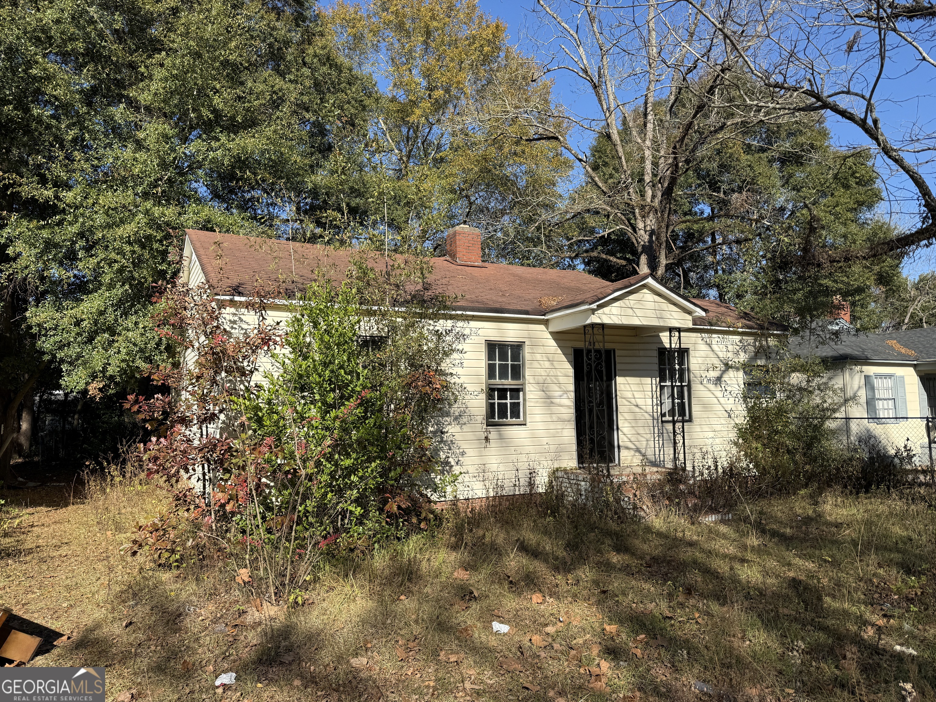 a aerial view of a house