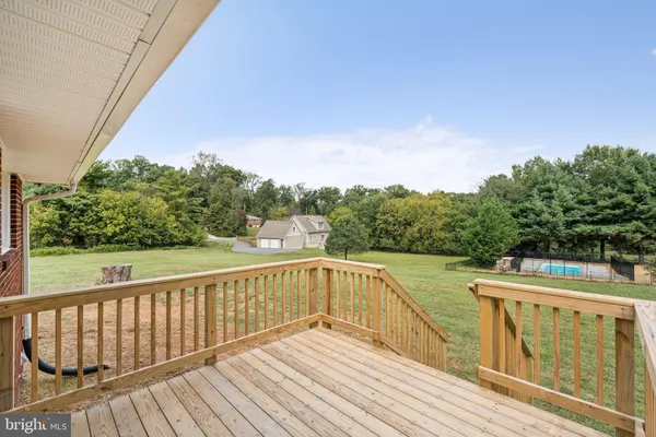 a view of an outdoor space and seating area