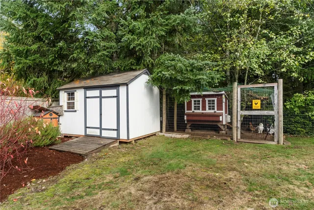 a house with trees in front of it