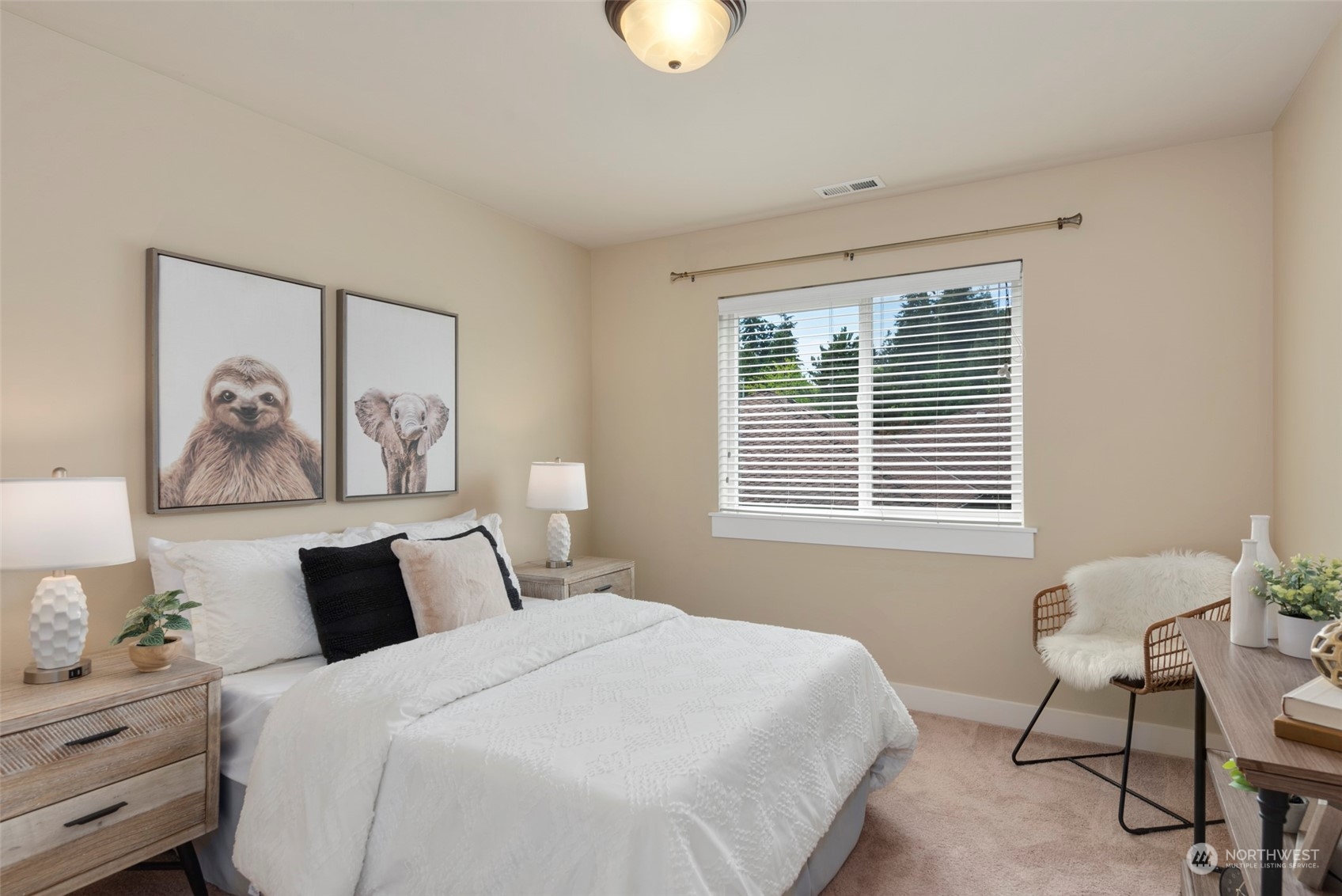 2406 196th Place Southeast Bothell, WA 98012 - Photo 19 of 30 a bedroom with a bed and a window