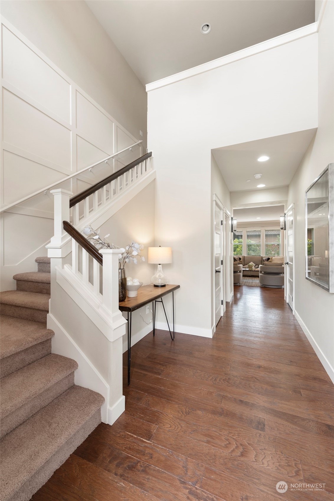 2406 196th Place Southeast Bothell, WA 98012 - Photo 3 of 30 a view of entryway and hall with wooden floor